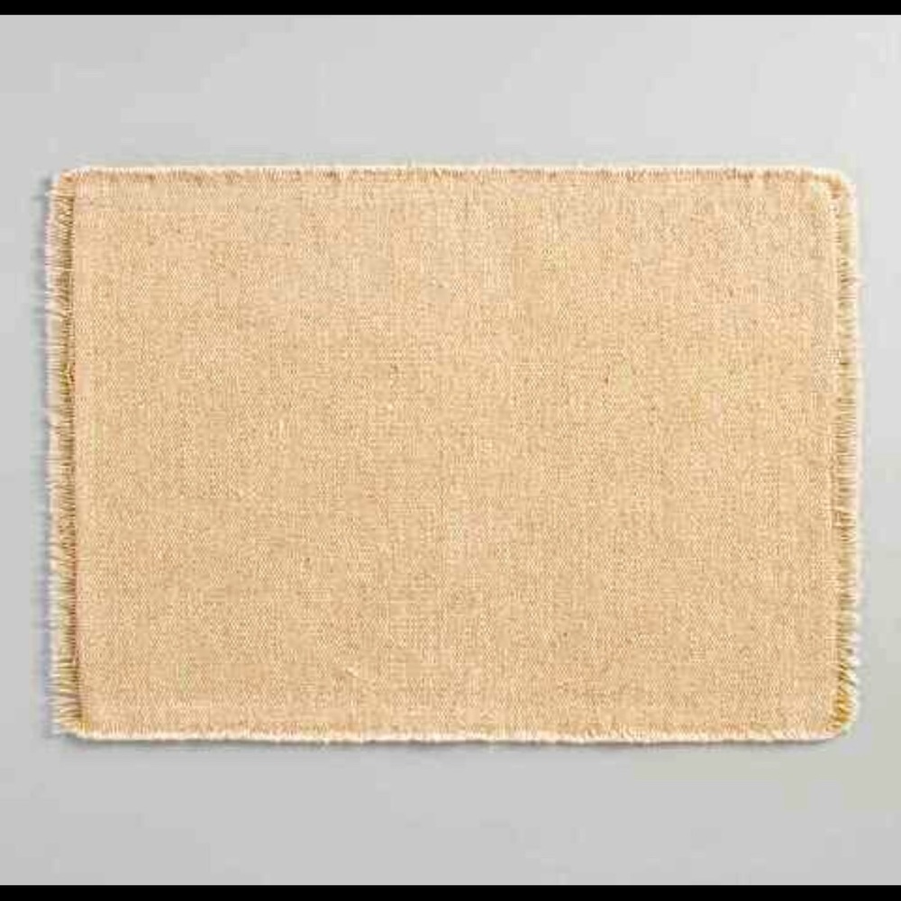 Natural woven 4 placemats set